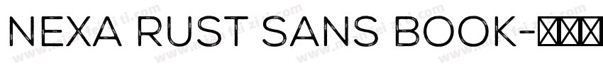 Nexa Rust Sans Book字体转换